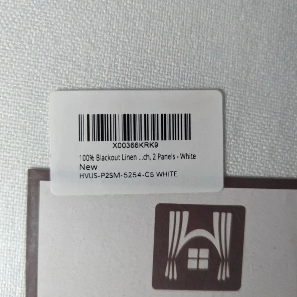 NEW- H.VERSAILTEX Linen Look 100% Blackout Curtains 52" W x 54" L - 2 Panels - Picture 5 of 5